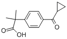 4-(CYCLOPROPYL CARBONYL)-A,A-DIMETHYLPHENYL ACETIC ACID Structure