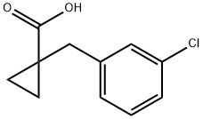 1-[(3-CHLOROPHENYL)METHYL]-CYCLOPROPANECARBOXYLIC ACID 구조식 이미지