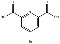4-브로모피리딘-2,6-디카복실산 구조식 이미지