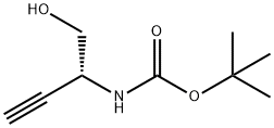 Carbamic acid, [(1R)-1-(hydroxymethyl)-2-propynyl]-, 1,1-dimethylethyl ester Structure