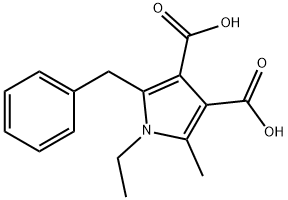 2-벤질-1-에틸-5-메틸-피롤-3,4-디카르복실산 구조식 이미지