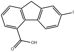 7-IODO-9H-FLUORENE-4-CARBOXYLIC ACID Structure