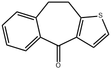 4-Oxo-9,10-dihydro-4H-benzo(4,5)-cyclohepta-(1,2b)thiophene 구조식 이미지