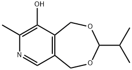 1,5-dihydro-3-isopropyl-8-methyl-[1,3]dioxepino[5,6-c]pyridin-9-ol 구조식 이미지