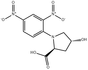 N-2-4-DNP-HYDROXY-L-PROLINE CRYSTALLINE 구조식 이미지