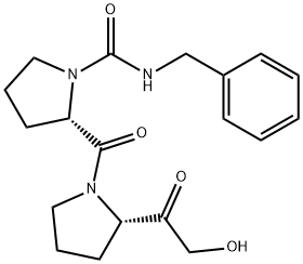 (2S)-N-benzyl-2-[(2S)-2-(2-hydroxyacetyl)pyrrolidine-1-carbonyl]pyrrolidine-1-carboxamide Structure