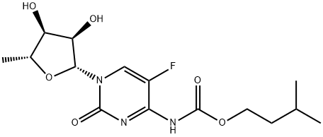 5'-Deoxy-5-fluoro-N4-(isopentyloxycarbonyl)cytidine 구조식 이미지