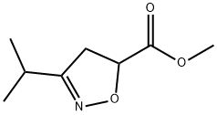 5-Isoxazolecarboxylicacid,4,5-dihydro-3-(1-methylethyl)-,methylester(9CI) 구조식 이미지