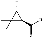시클로프로판카르보닐클로라이드,2,2,3-트리메틸-,트랜스-(9CI) 구조식 이미지