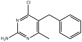 2-PYRIMIDINAMINE, 4-CHLORO-6-METHYL-5-(PHENYLMETHYL)- Structure