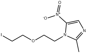 1-[2-(2-Iodoethoxy)ethyl]-2-methyl-5-nitro-1H-imidazole 구조식 이미지