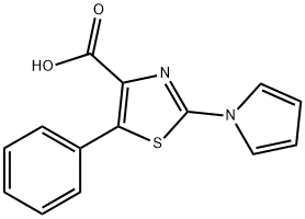 5-Phenyl-2-(1H-pyrrol-1-yl)-1,3-thiazole-4-carboxylic acid Structure