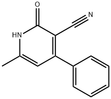 3-시아노-2-하이드록시-6-메틸-4-페닐피리딘 구조식 이미지