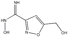 3-Isoxazolecarboximidamide, N-hydroxy-5-(hydroxymethyl)-, (Z)- (9CI) Structure