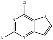 2,4-Dichlorothieno[3,2-d]pyrimidine 구조식 이미지