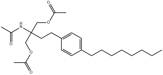 N-[1,1-비스[(아세틸옥시)메틸]-3-(4-옥틸페닐)프로필]아세트아미드 구조식 이미지