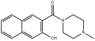 (3-hydroxy-2-naphthyl)-(4-methyl-1-piperazinyl)methanone Structure