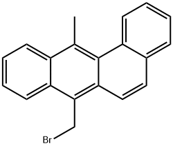 Benz(a)anthracene, 7-bromomethyl-12-methyl. Structure