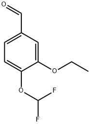Benzaldehyde, 4-(difluoromethoxy)-3-ethoxy- (9CI) 구조식 이미지