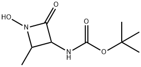 (3S-trans)-[[(1,1-diMethylethoxy)carbonyl]aMino]-4-Methyl-1-hydroxy-2azetidinone Structure