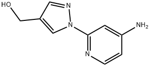 (1-(4-aminopyridin-2-yl)-1H-pyrazol-4-yl)methanol 구조식 이미지