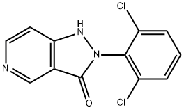 2-(2,6)-dichlorophenyl-1,2-dihydro-3H-pyrazolo[4,3-c] pyridine-3-one Structure