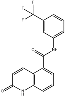 2-hydroxy-N-(3-(trifluoromethyl)phenyl)quinoline-5-carboxamide Structure