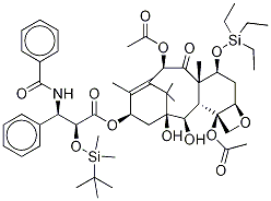 (αR,βS)-β-(BenzoylaMino)-α-[[(1,1-diMethylethyl)diMethylsilyl]oxy]-benzenepropanoic Acid (2aR,4S,4aS,6R,9S,11S,12S,12aR,12bS)-6,12b-Bis(acetyloxy)-2a,3,4,4a,5,6,9,10,11,12,12a,12b-d 구조식 이미지