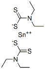 비스(디에틸디티오카밤산)주석(II)염 구조식 이미지