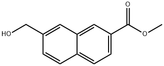 METHYL 7-(HYDROXYMETHYL)-2-NAPHTHOATE Structure