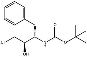 (2R,3S)-3-(tert-Butoxycarbonylamino)-1-chloro-2-hydroxy-4-phenylbutane Structure