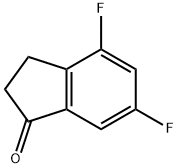 4,6-Difluoro-1-indanone 구조식 이미지