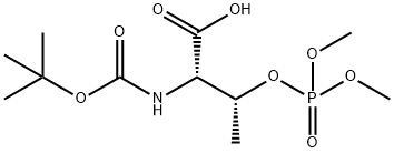 N(ALPHA)-BOC-O-(DIMETHYLPHOSPHO)-L-THREO Structure