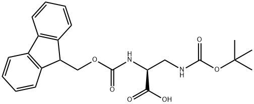 N-Fmoc-N'-Boc-L-2,3-Diaminopropionic acid 구조식 이미지