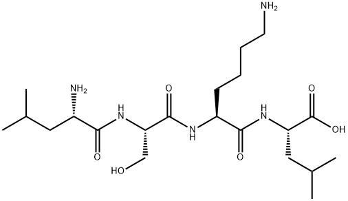 H-LEU-SER-LYS-LEU-OH Structure