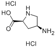 (2S,4S)-4-aminopyrrolidine-2-carboxylic acid dihydrochloride 구조식 이미지