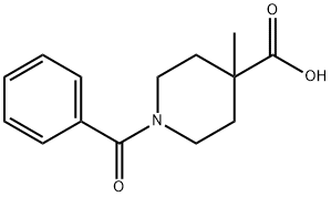 1-Benzoyl-4-methyl-piperidine-4-carboxylic acid Structure