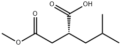 (2R)-2-[(METHOXYCARBONYL)METHYL]-4-METHYLPENTANOIC ACID 구조식 이미지