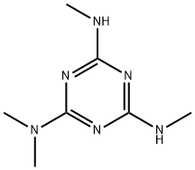 N(2),N(2),N(4),N(6)-테트라메틸멜라민 구조식 이미지