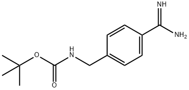 (4-CARBAMIMIDOYL-BENZYL)-CARBAMICACIDTERT-부틸에스테르 구조식 이미지