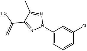 2-(3-CHLOROPHENYL)-5-METHYL-2H-1,2,3-TRIAZOLE-4-CARBOXYLIC ACID Structure