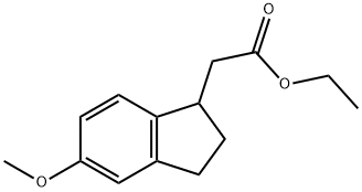 1H-인덴-1-아세트산,2,3-디하이드로-5-메톡시-,에틸에스테르 구조식 이미지