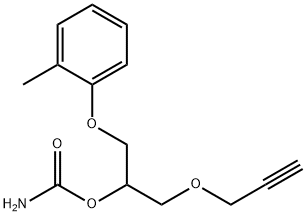 1-(2-Methylphenoxy)-3-(2-propynyloxy)-2-propanol carbamate Structure