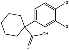 1-(3,4-DICHLOROPHENYL)CYCLOHEXANE-1-CARBOXYLIC ACID Structure