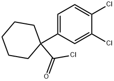 1-(3,4-dichlorophenyl)cyclohexanecarbonyl chloride Structure