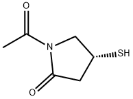 2-피롤리디논,1-아세틸-4-메르캅토-,(R)-(9CI) 구조식 이미지