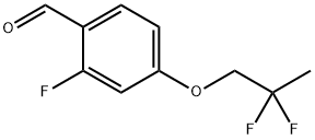 4-(2,2-Difluoropropoxy)-2-fluorobenzaldehyde 구조식 이미지