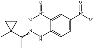 1-[1-[2-(2,4-Dinitrophenyl)hydrazono]ethyl]-2-methylcyclopropane Structure