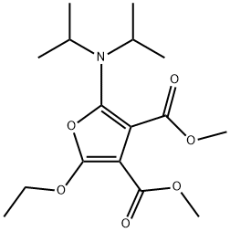 3,4-푸란디카르복실산,2-[비스(1-메틸에틸)아미노]-5-에톡시-,디메틸에스테르(9CI) 구조식 이미지