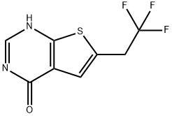 6-(2,2,2-Trifluoroethyl)Thieno[2,3-D]Pyrimidin-4(3H)-One Structure
